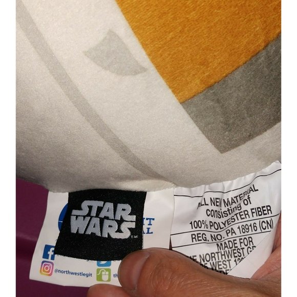 Disney Bedding Baby Yoda Pillow 1 Round Cloud Pillow The Mandalorian Child Carriage New Nwt